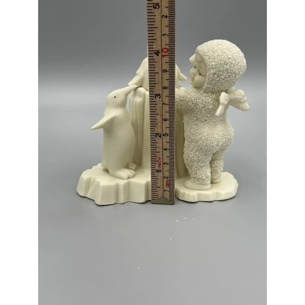 Department 56 I’m An Artist Porcelain White Figurine Child with Penguins 6842-0